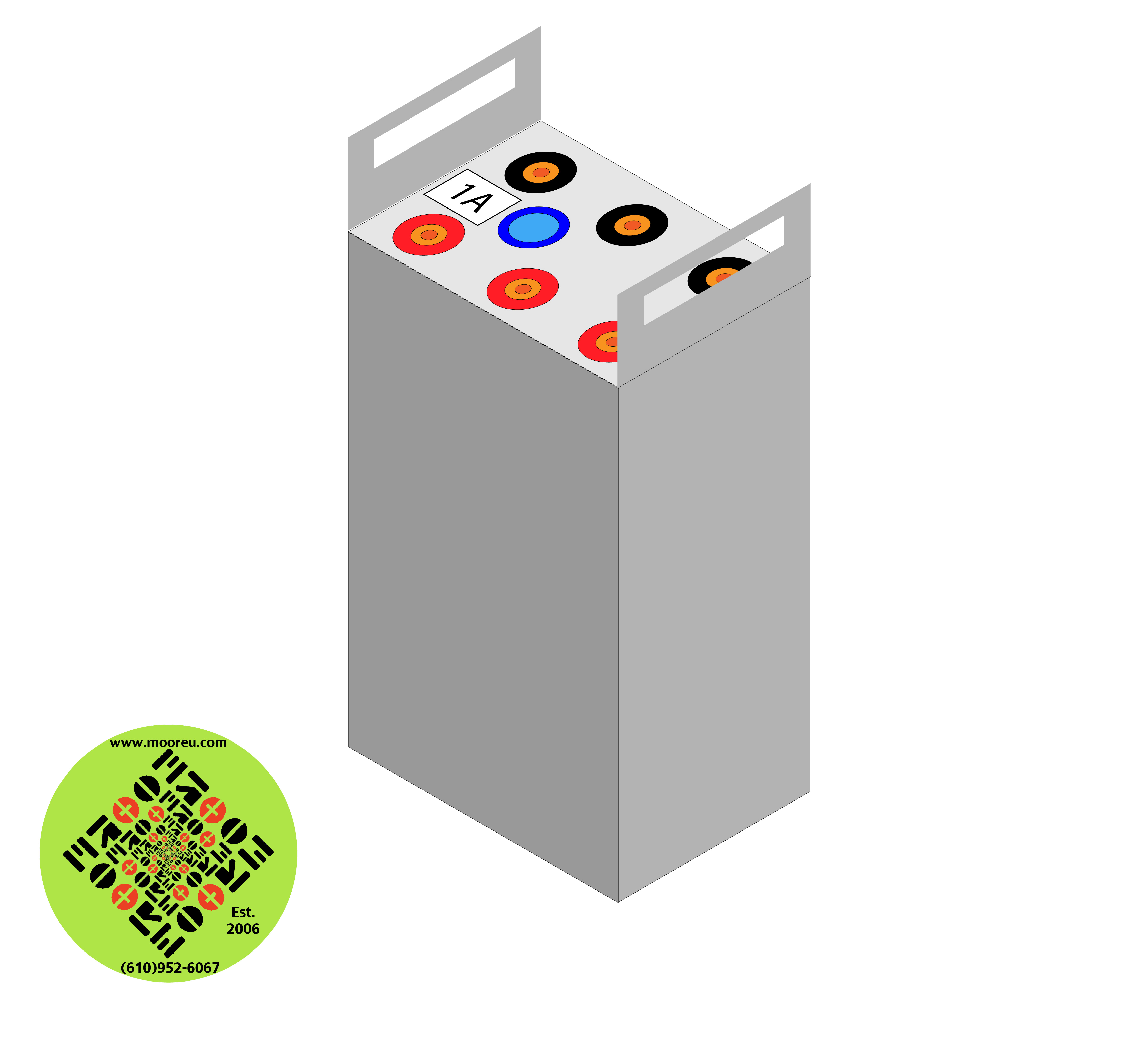 Product image for Battery Recycle East Penn Deka Solar M75 33 2394 1Cell Steel Jacket 0 3125