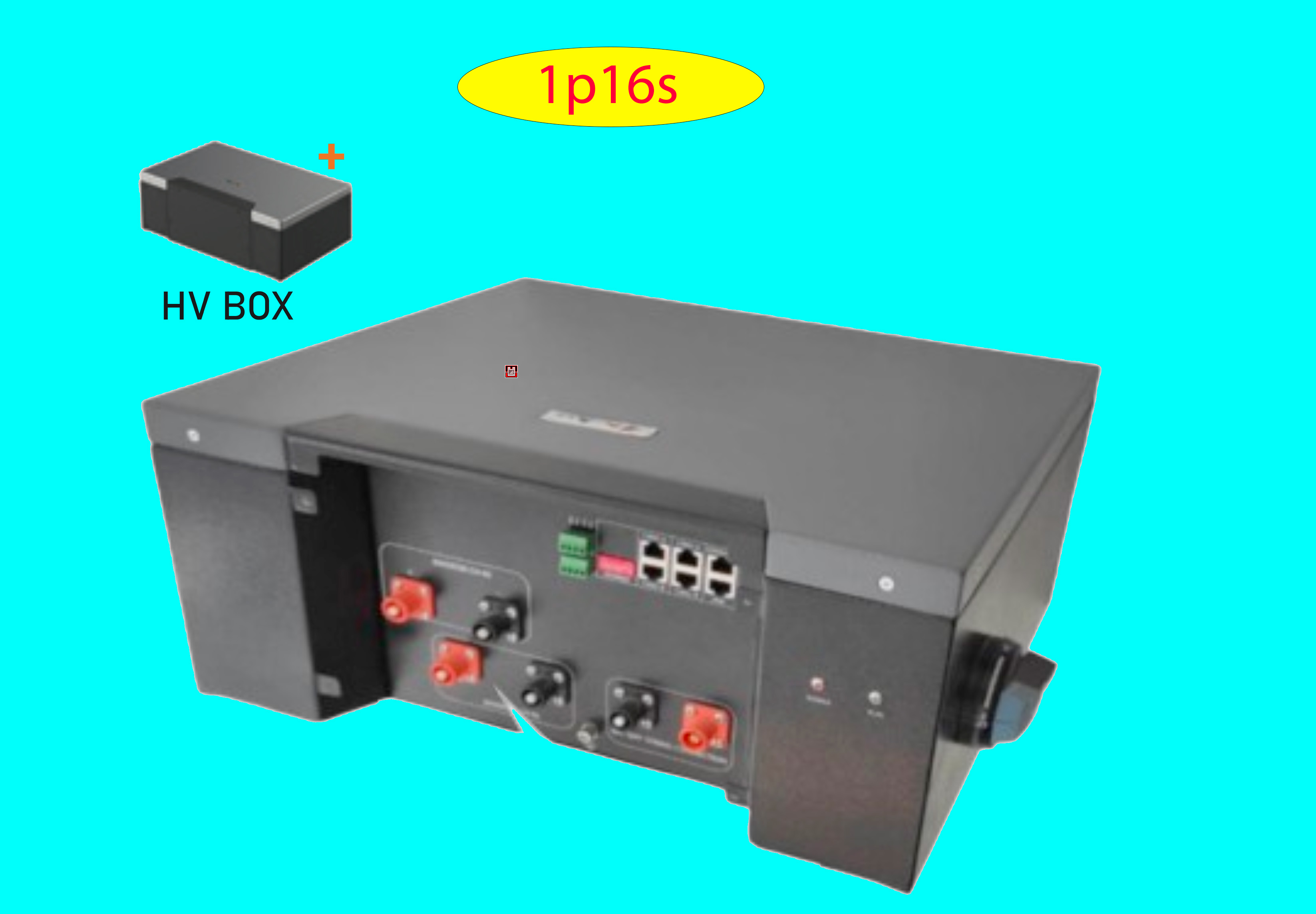 Product image for Battery Recycle East Penn Battery Deka Duration 1px16s HV DD5300 1Module HVCable