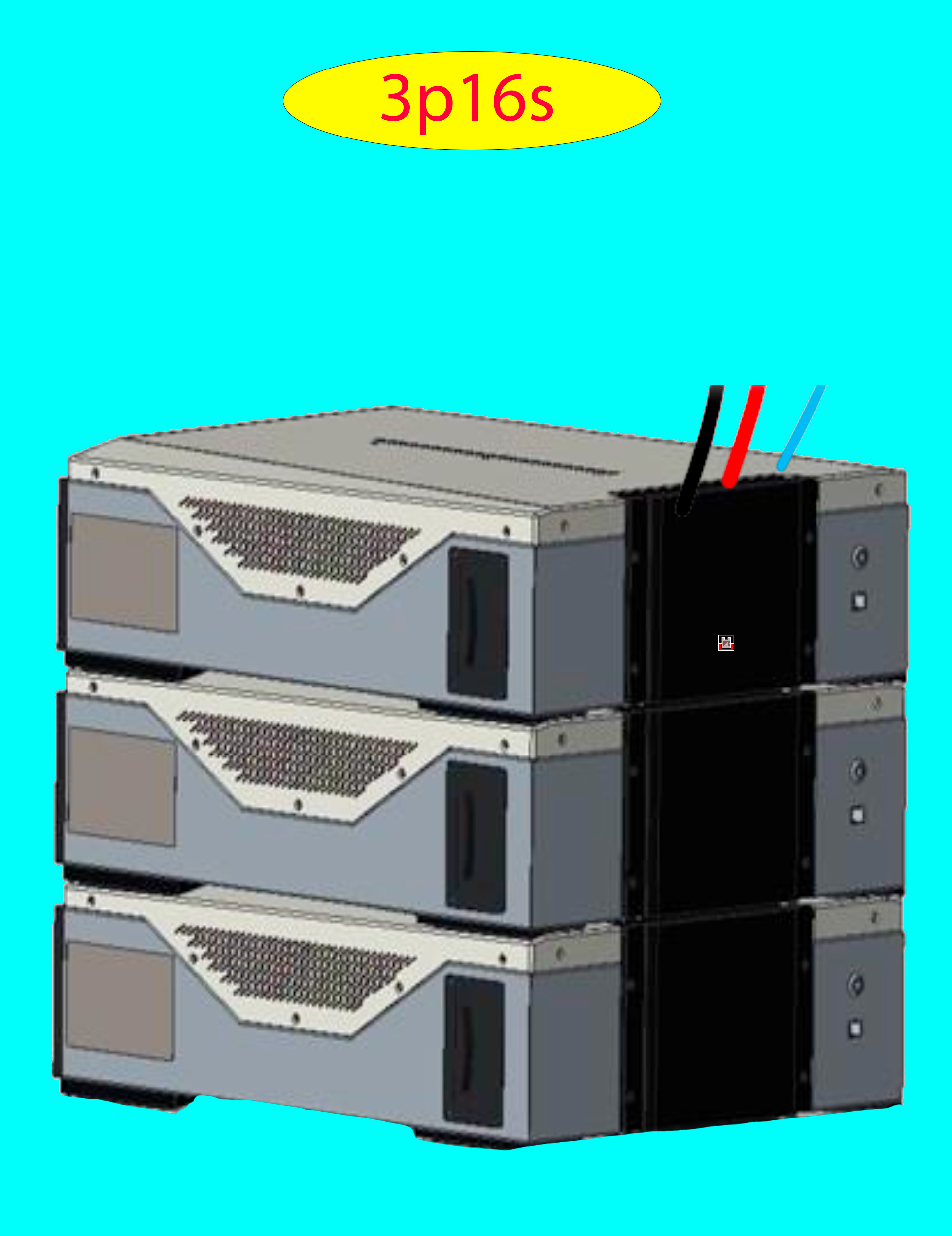 Product image for Battery Recycle East Penn Battery Deka Duration 3p16s LV DD5300 w 1CLUSTER 1STACK 0.25