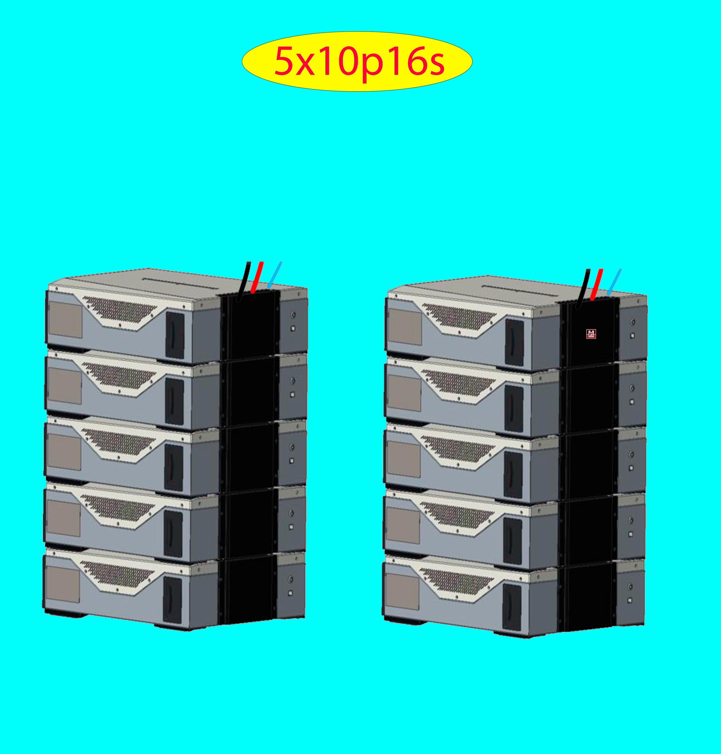 Product image for Battery Recycle East Penn Battery Deka Duration 5x10p16s LV DD5300 w 5CLUSTERS 10STACKS 0.25