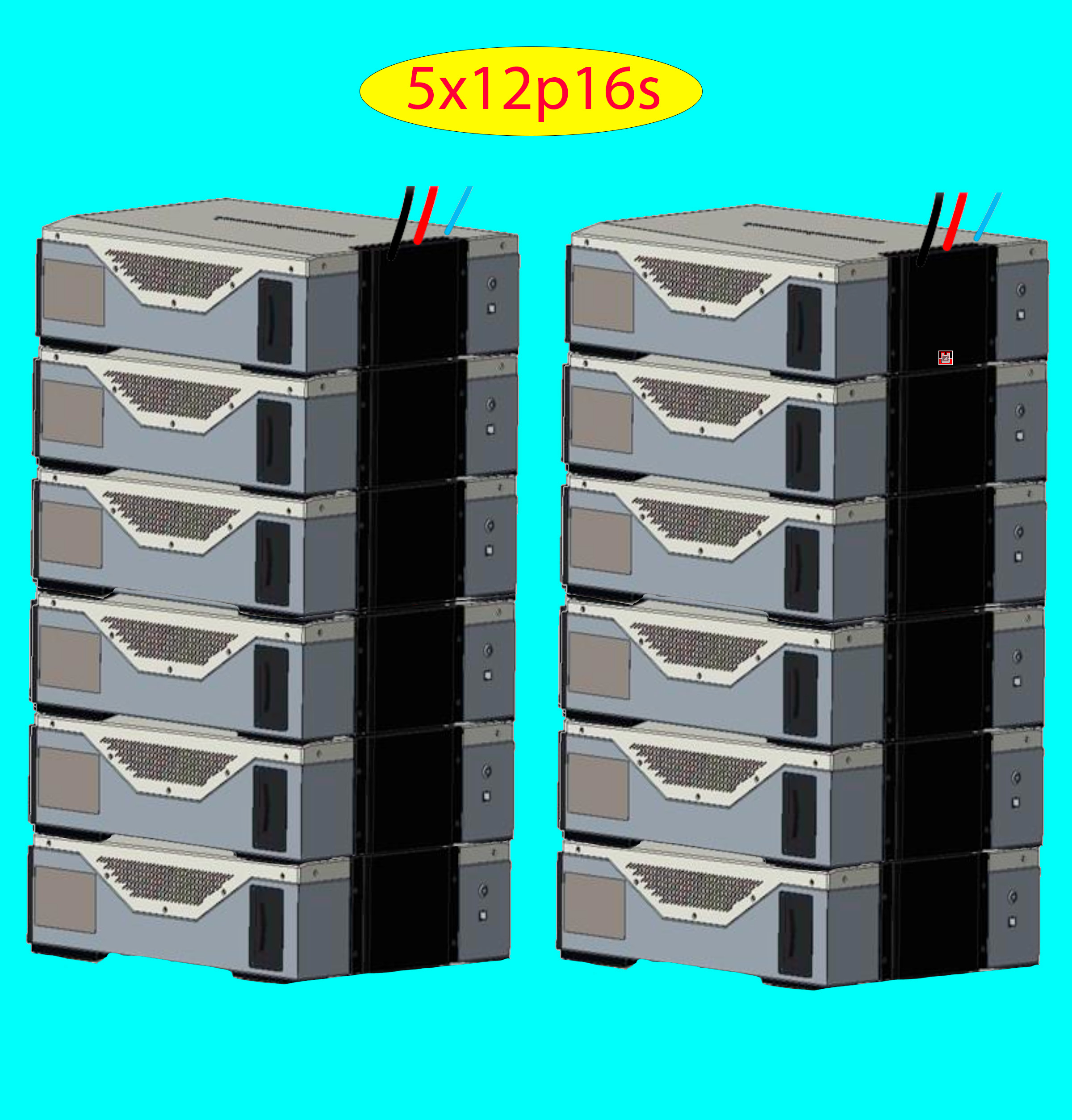 Product image for Battery Recycle East Penn Battery Deka Duration 5x12p16s LV DD5300 w 5CLUSTERS 10STACKS 0.25