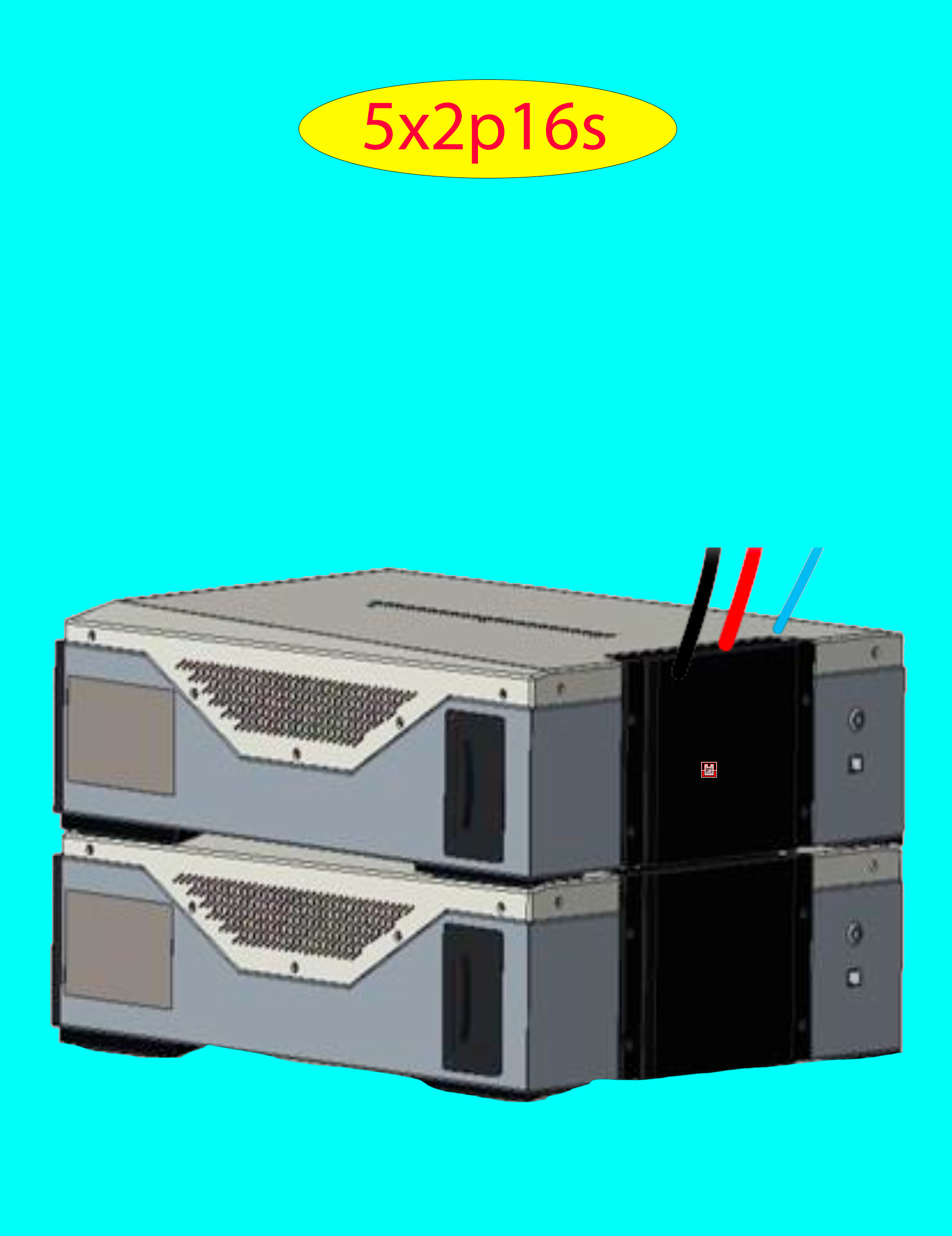 Product image for Battery Recycle East Penn Battery Deka Duration 5x2p16s LV DD5300 w 5CLUSTERS 5STACKS 0.25