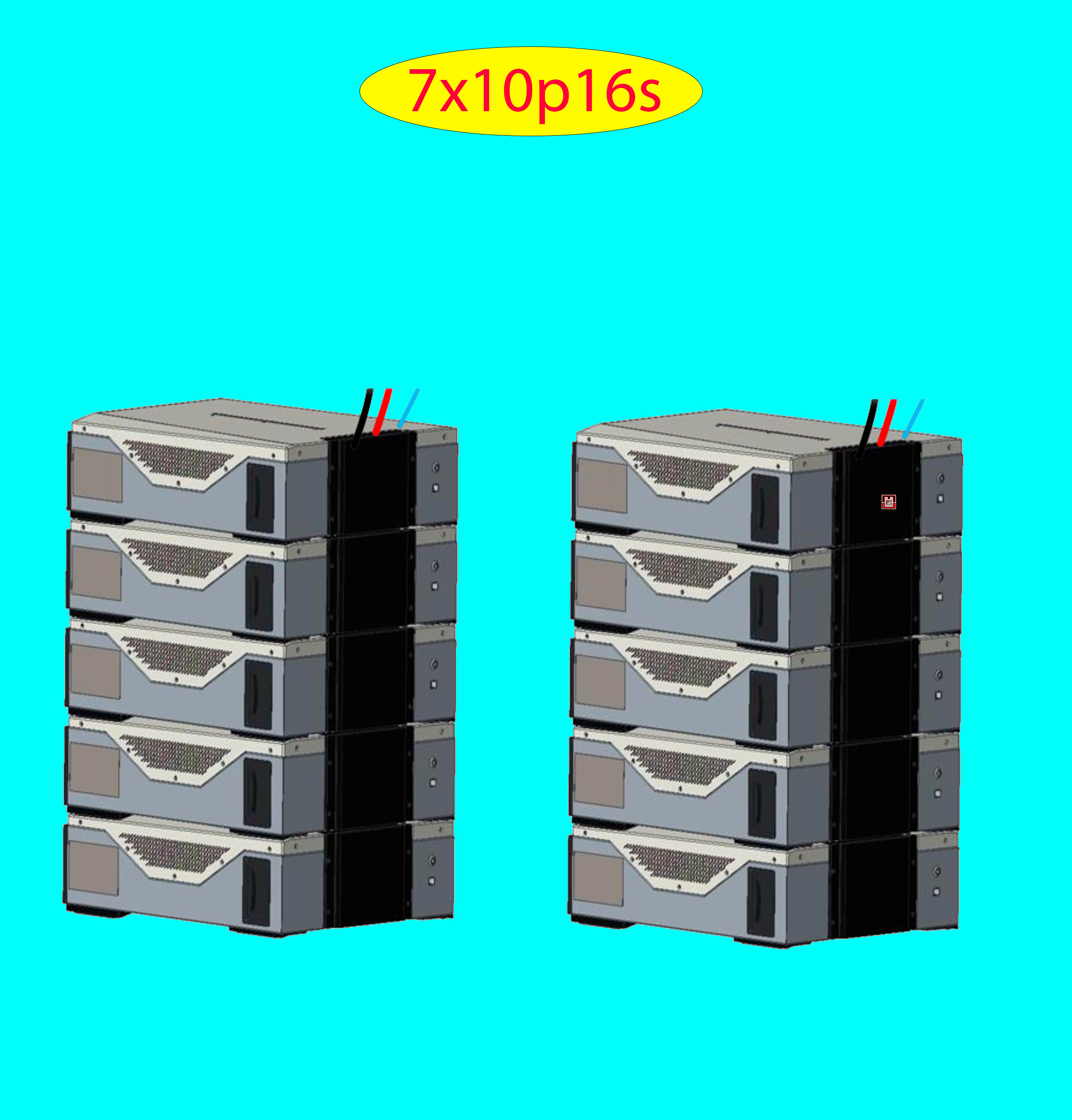 Product image for Battery Recycle East Penn Battery Deka Duration 7x10p16s LV DD5300 w 7CLUSTERS 14STACKS 0.25