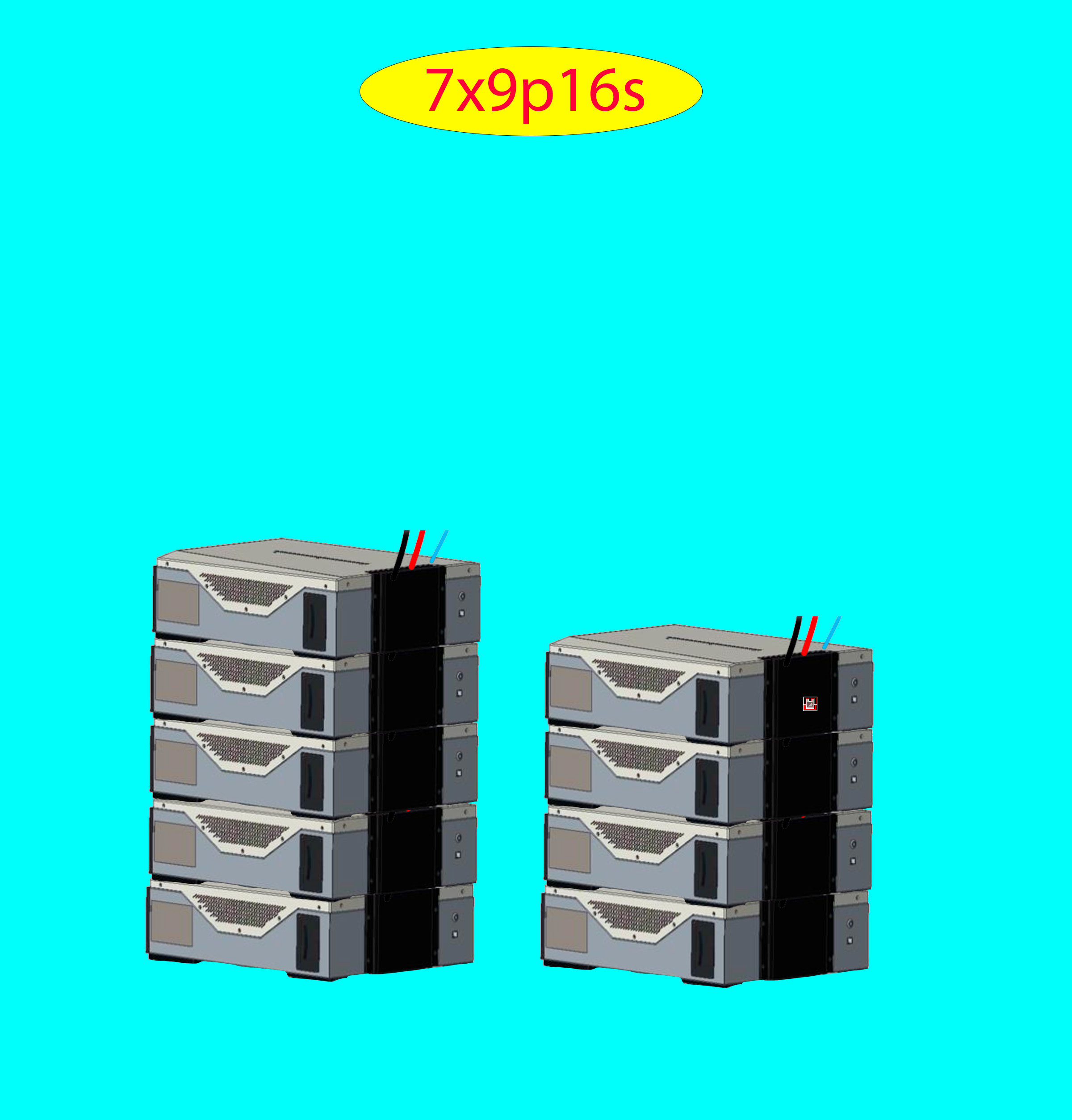 Product image for Battery Recycle East Penn Battery Deka Duration 7x9p16s LV DD5300 w 7CLUSTERS 14STACKS 0.25