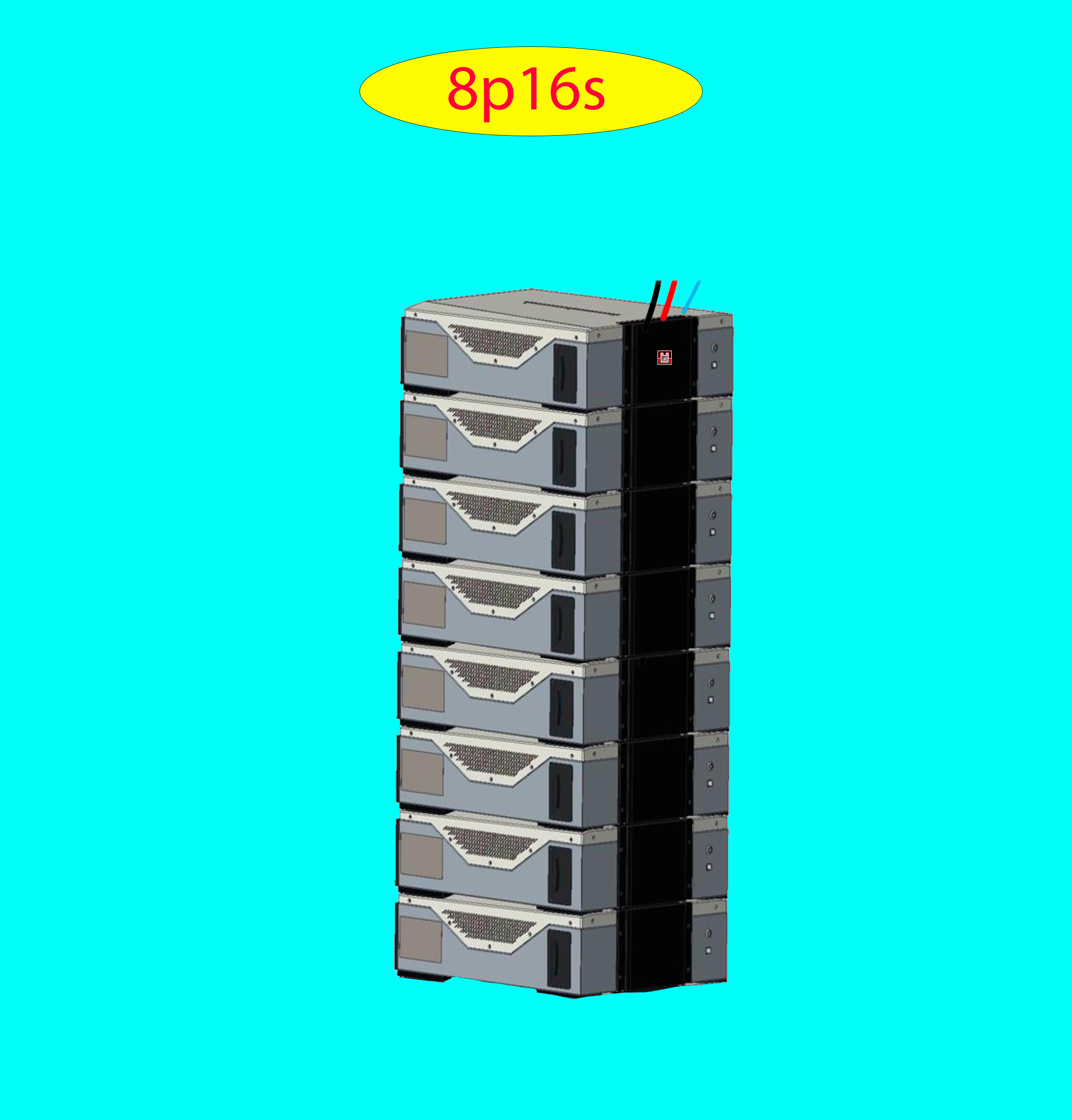 Product image for Battery Recycle East Penn Battery Deka Duration 8p16s LV DD5300 w 1CLUSTER 1STACK 0.25