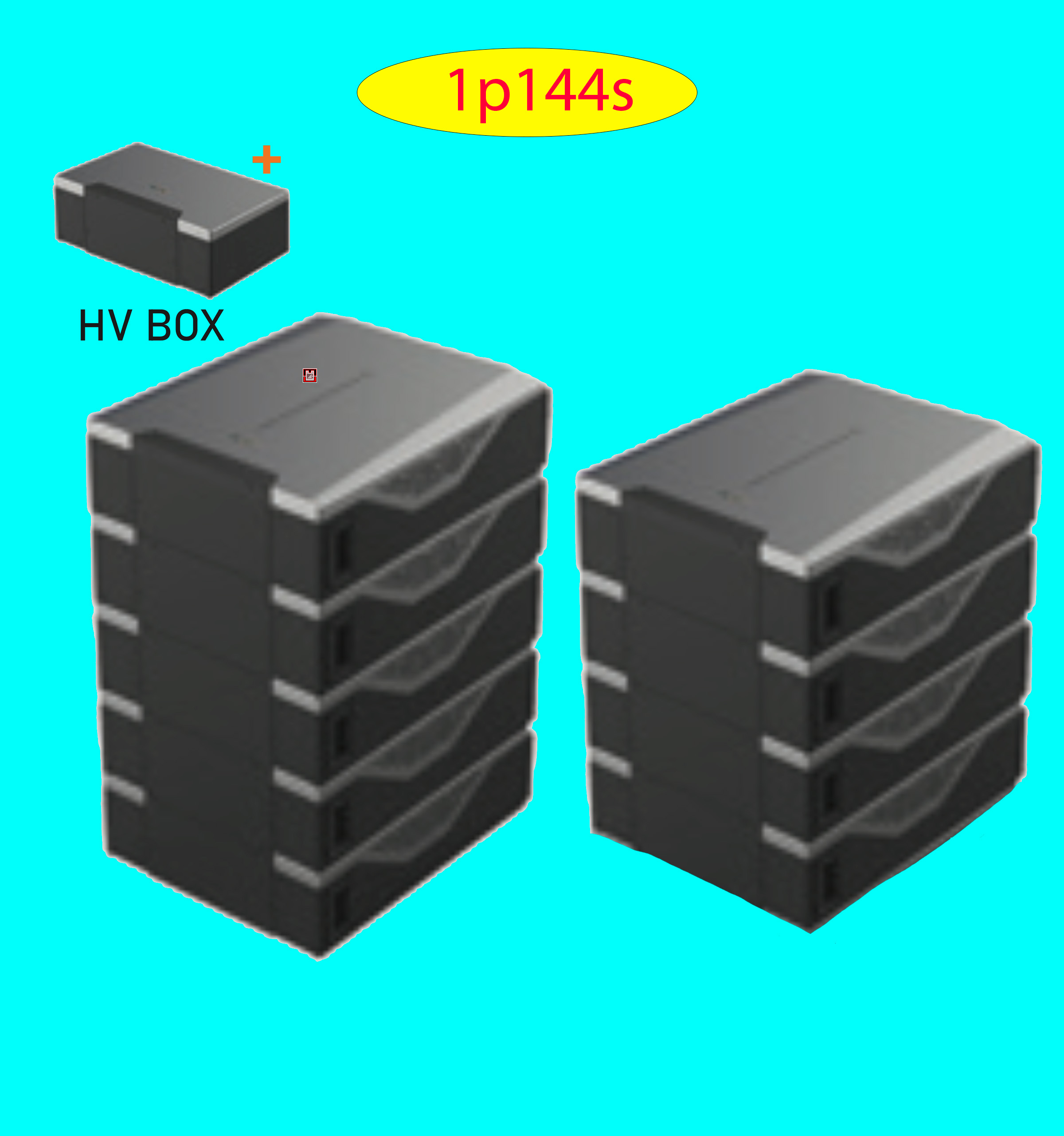 Product image for Battery Recycle East Penn Battery Deka Duration 1p9x16s HV DD5300 1CLUSTERS 2STACKS HVCable