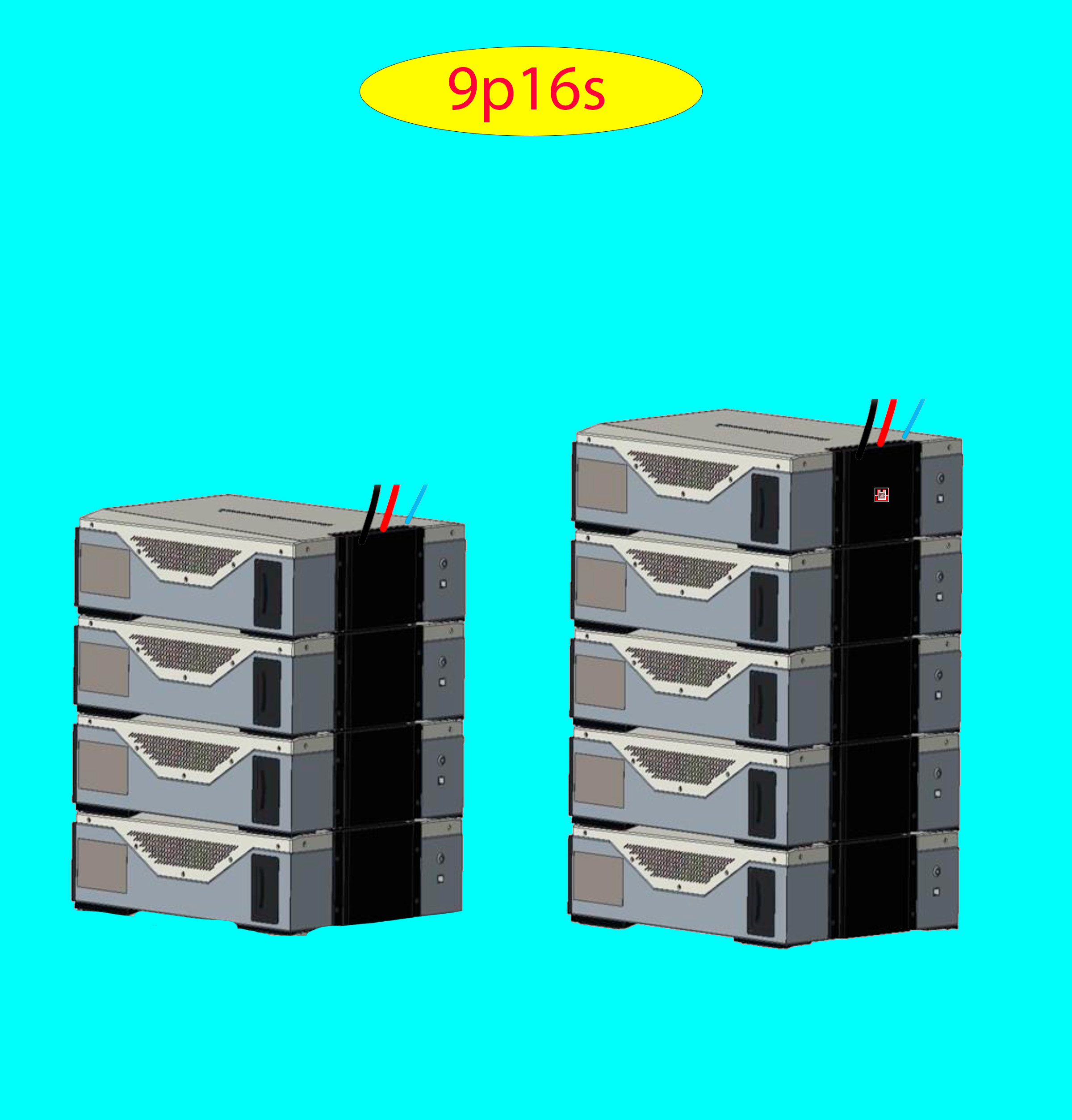 Product image for Battery Recycle East Penn Battery Deka Duration 9p16s LV DD5300 w 1CLUSTER 2STACKS 0.25