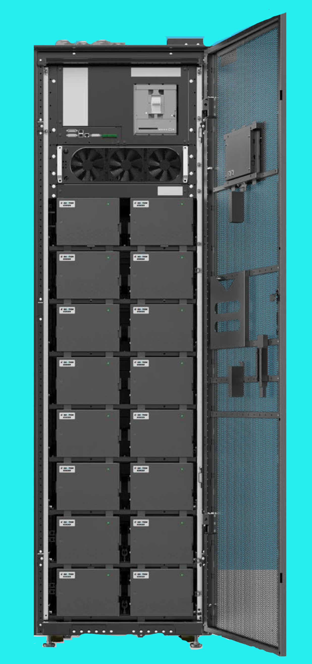 Product image for Battery Recycle Exide Battery LFP UPS Data Center 2p8x20s 76 5AH 8+8Mods Rack M8