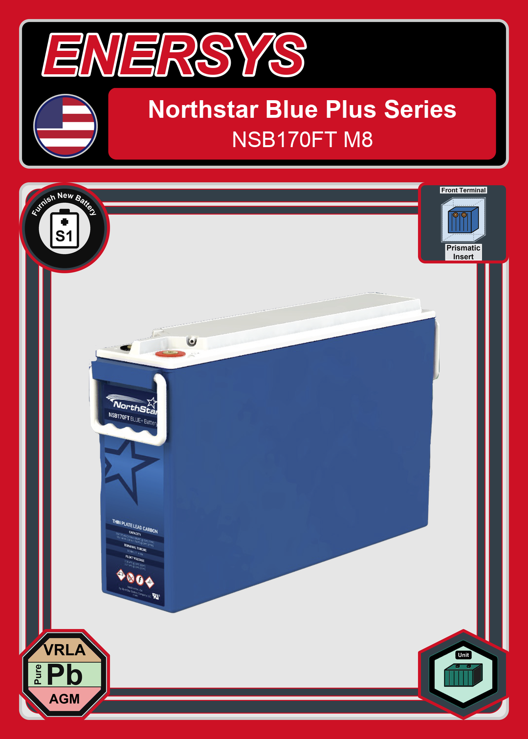 Furnish New Battery Northstar Blue Plus Series NSB170FT M8