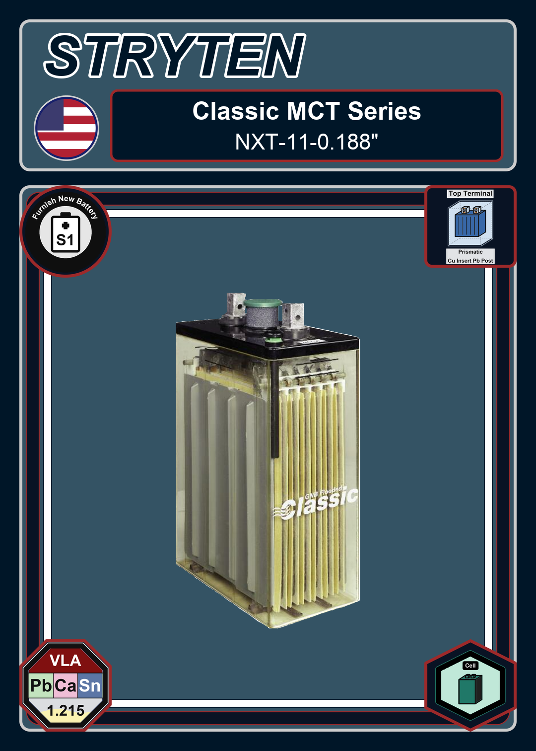 Furnish New Battery Exide GNB Classic Series NXT 11 0 188