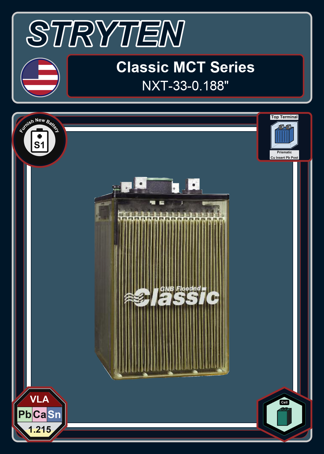 Furnish New Battery Exide GNB Classic Series NXT 33 0 188
