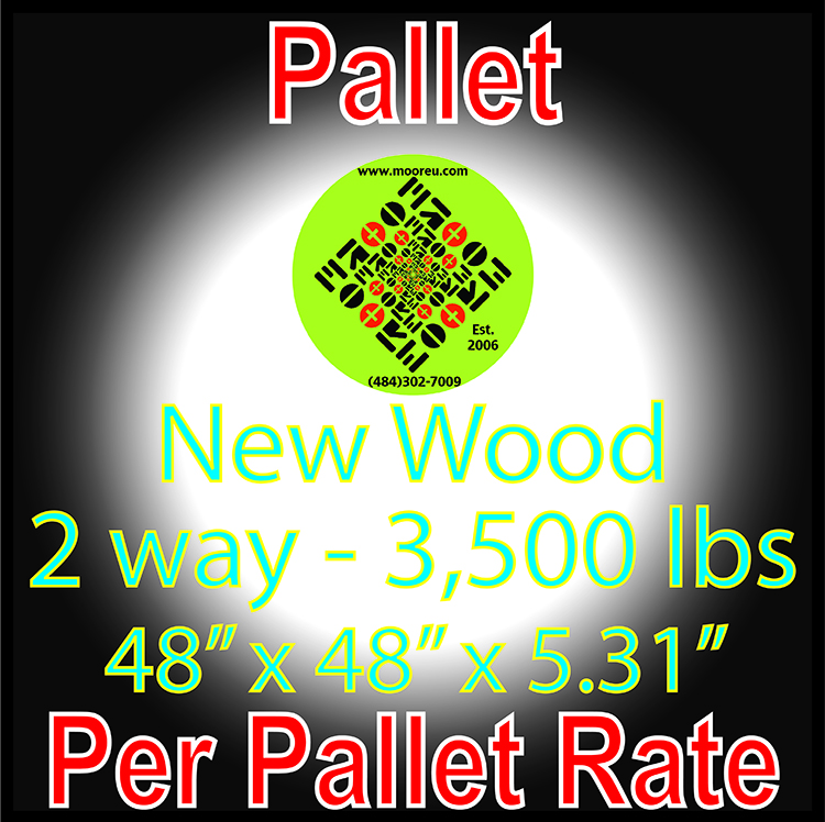 Product image for Logistic Services Pallet New Wood 2 way 3500 048 00 048 00 005 31 052 00