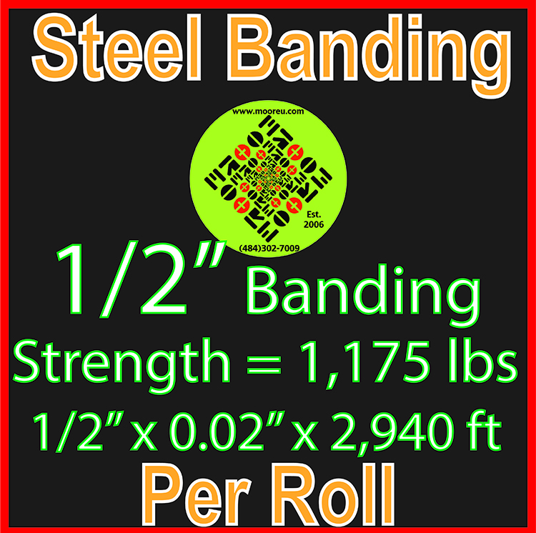 Product image for Logistic Services Steel Strapping Roll   1/2